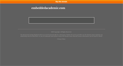 Desktop Screenshot of embeddedacademic.com