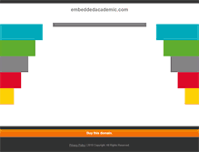 Tablet Screenshot of embeddedacademic.com